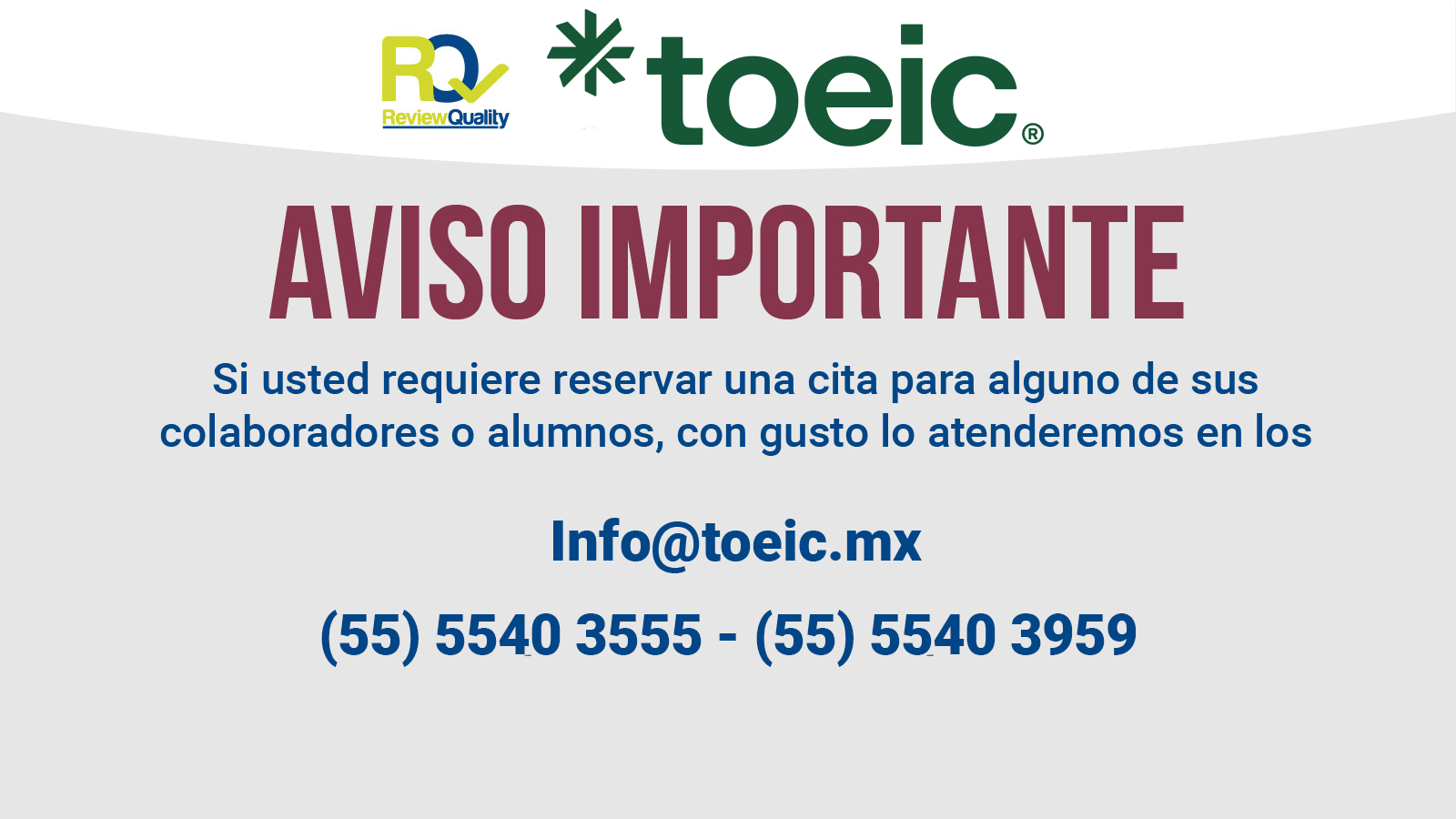 volverse loco Mensajero R Examen TOEIC®